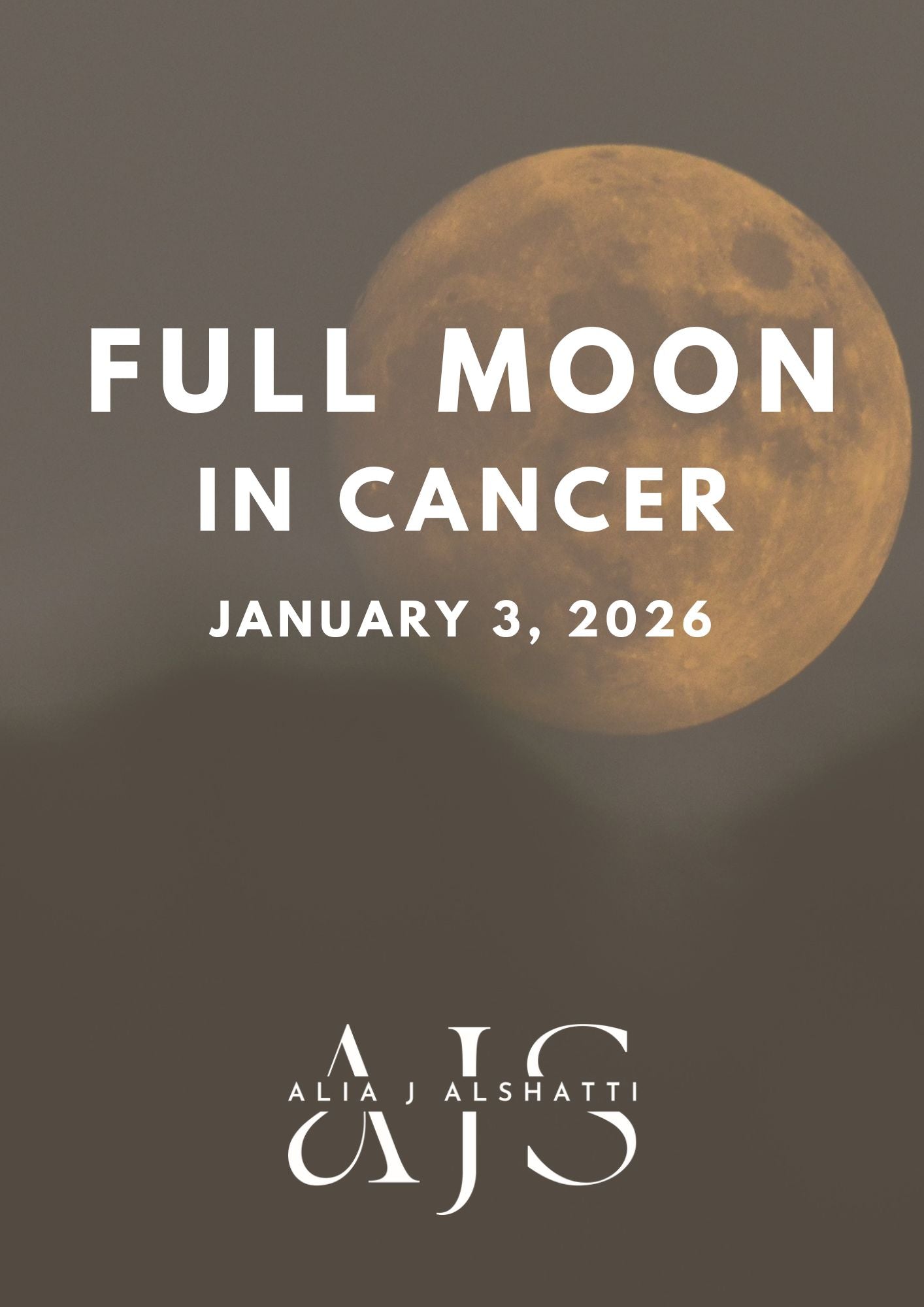 Full Moon in Cancer - by Alia J. AlShatti